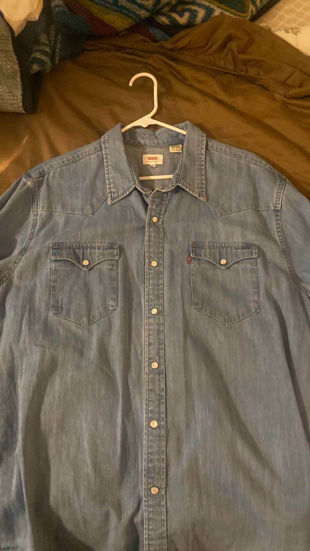 Levi’s Denim Snap button XXL Long sleeve