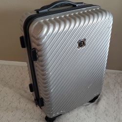 REVO silver hardshell suitcase Carry-on