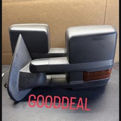 #6 Fit 14-18 Silverado Sierra Orange Signal Tow Power Heated Towing Side Mirrors Pair