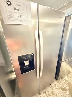 Whirlpool Side-by-Side Stainless Steel Refrigerator