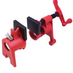 BESSEY H-Style 3/4 in. Black Pipe Clamp Fixture Set=Tools-727