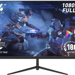 Rehisk 24Inch 180Hz Full HD Frameless Computer Monitor with Adaptive Sync