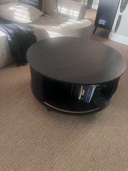 Black Fluted Coffee Table