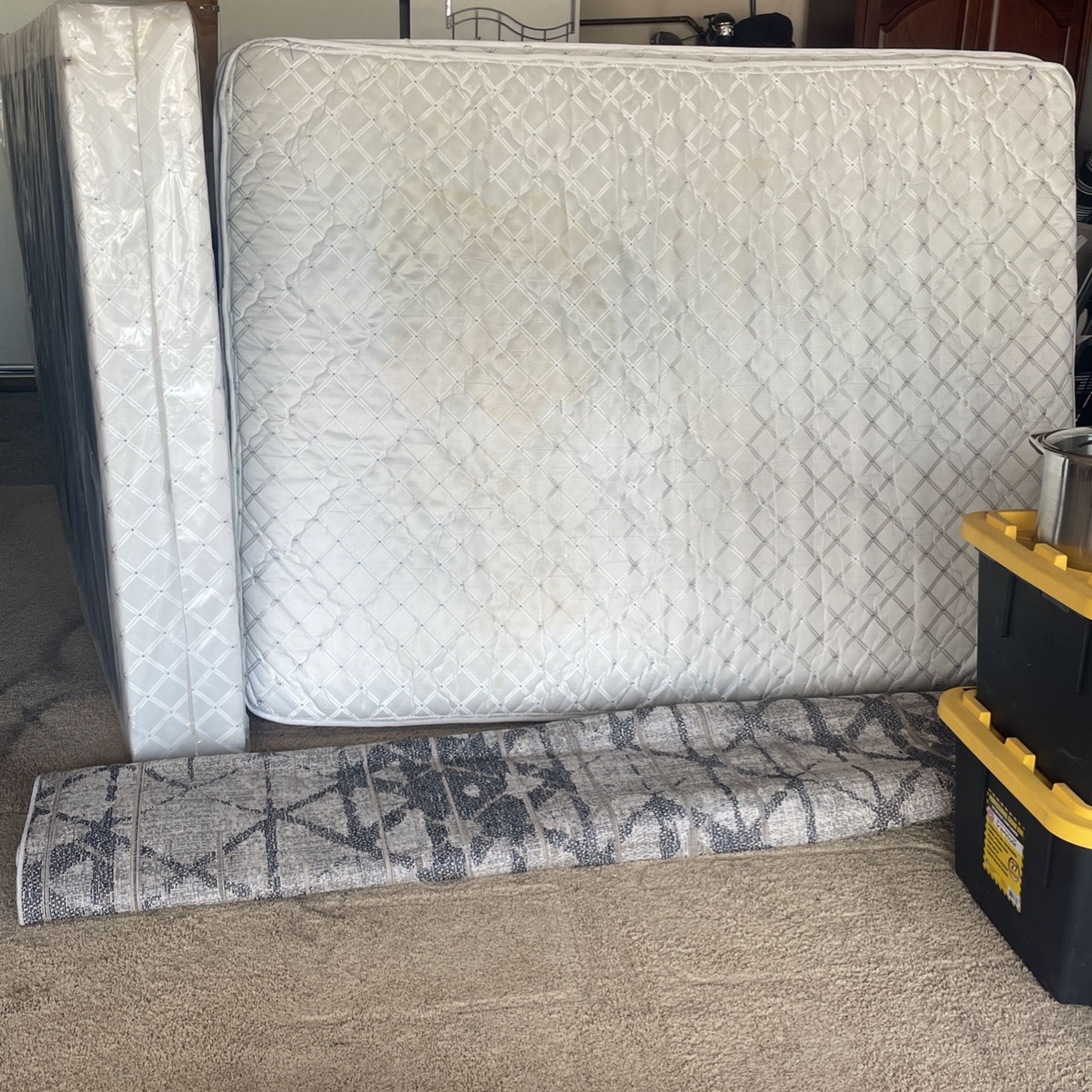 Free Queen  Mattress With Box Spring