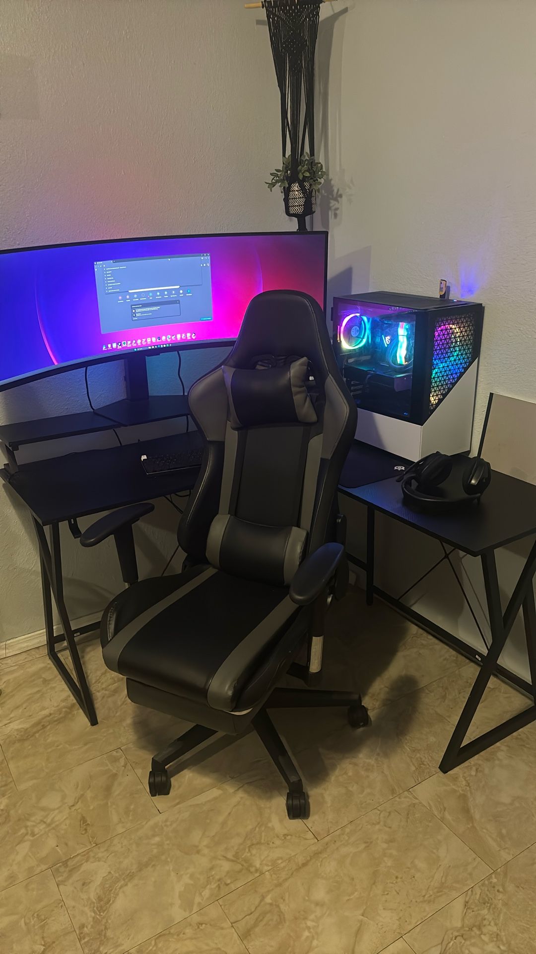 All The Setup Pc, Monitor 240hz, Table, Chair , Keyboard, mouse