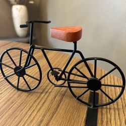 Decorative bike - approx 8.5" - metal wood home decor