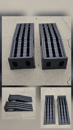RhinoRamps Car Ramps with Oil Change Accessories