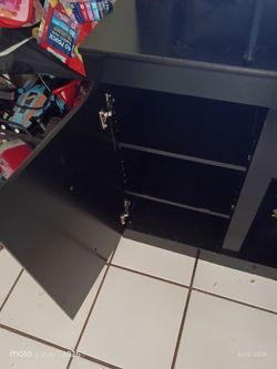 Large Dark Brown TV Stand