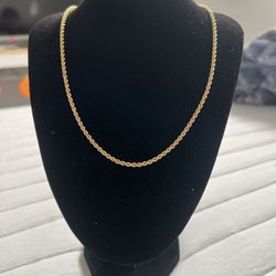 14k Solid Gold Rope Chain