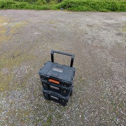 Ridgid portable job site tool box..