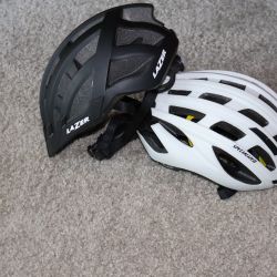 Specialized And Lazer Cycling Helmets