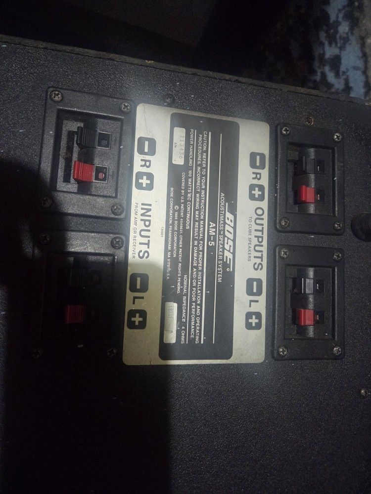 Bose Acoustimass Speaker System AM-5