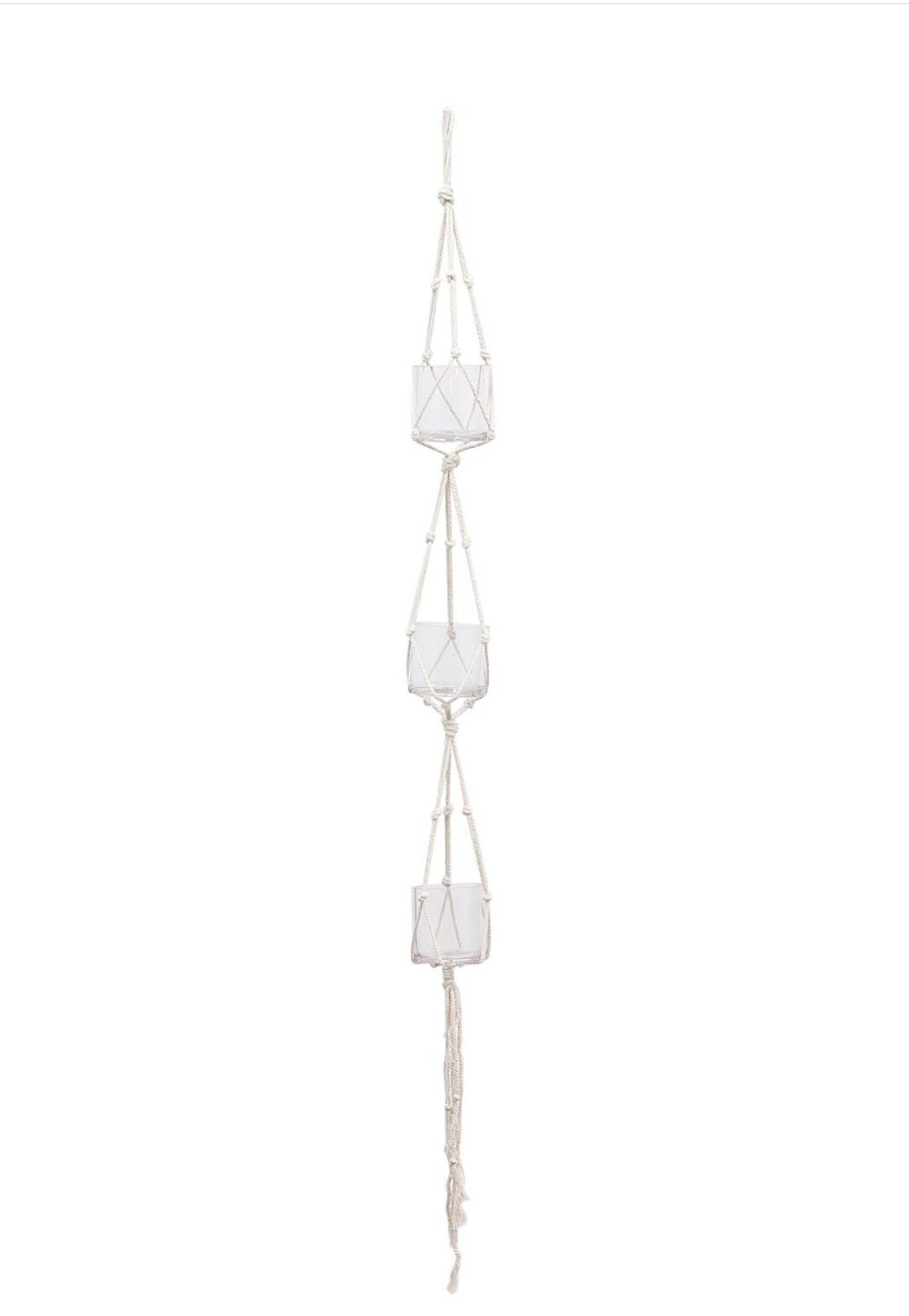 New!! 3 Plant Holder Macrame