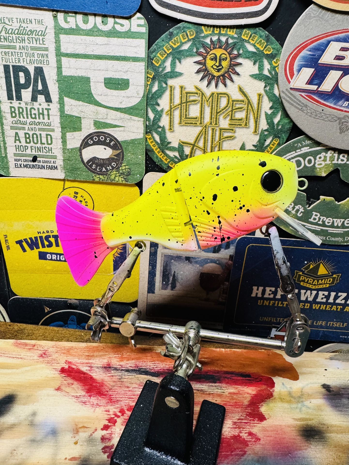Custom Painted Pink Lemonade Glide Bait