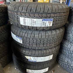 SET OF 4 265/70/18 MICHELIN FREE MOUNT AND BALANCE MONTADAS Y BALANCIADAS GRATIS