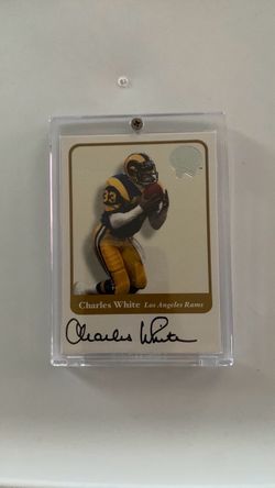 Charles White Autographed Los Angeles Rams Football Card