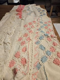 Vintage embroidery pieces
