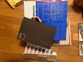 Pantone Chip Book, Pantone passport and Pantone fan color swatches
