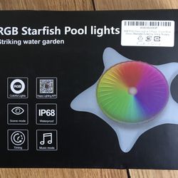 StaRfish Pool Light  Will Sync With Your Music  Has Remote Control Or Can Control From Your Phone  Does Have To Be Plugged In