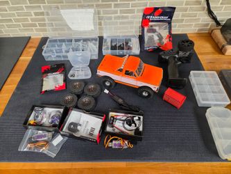 New axial scx 24 scx24 k10 chevy silverado with a bunch of extras