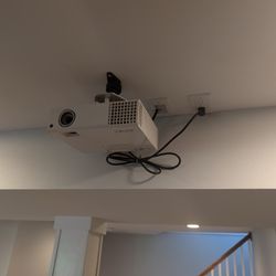 Projector and 105" Screen