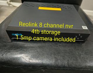 Reolink rln8-410 4tb storage  Nvr with 1 5mp camera