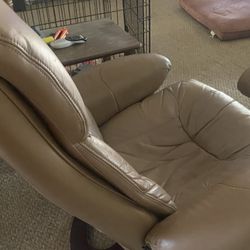 reclining chair with foot stool 