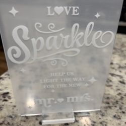 Let Love Sparkle Wedding Sign