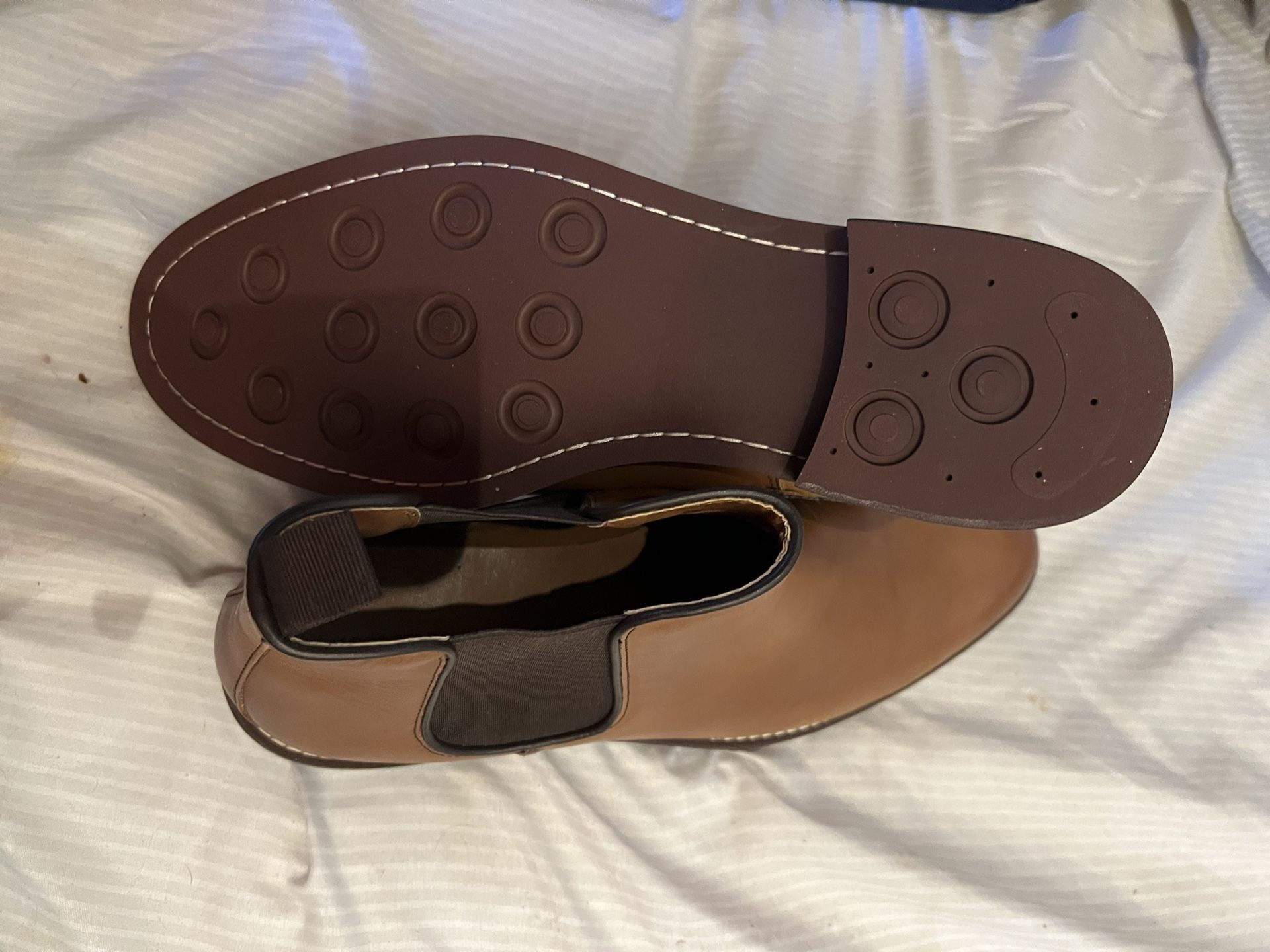 Leather Slip On Boots