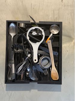 Utensils + holder