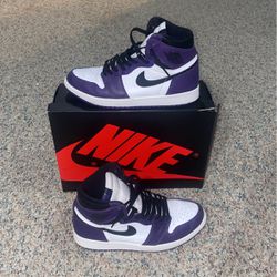 Jordan 1 High Court Purple- Sz 10