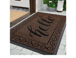 Yimobra Welcome Mats for Front Door 36x24, Heavy Duty Waterproof Outdoor Door Mat Outside Entrance, Non-Slip Low Profile Indoor Entryway Mat for Garag