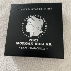 2021 Morgan Silver Dollar San Francisco w/ COA BU