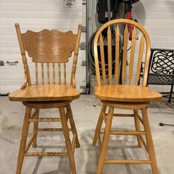 2 Swivel Counter Bar Stools 