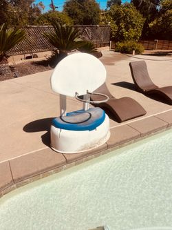 Free pool side basketball hoop