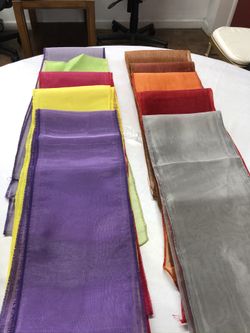 100 sash organza a lot color each one 0.50