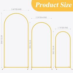 3 Metal Decorative Arches For Any Event( Wedding, Birthday...)