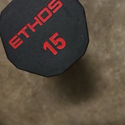 Ethos 15 pound dumbbell