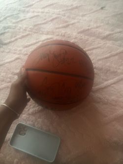 Signed basketball