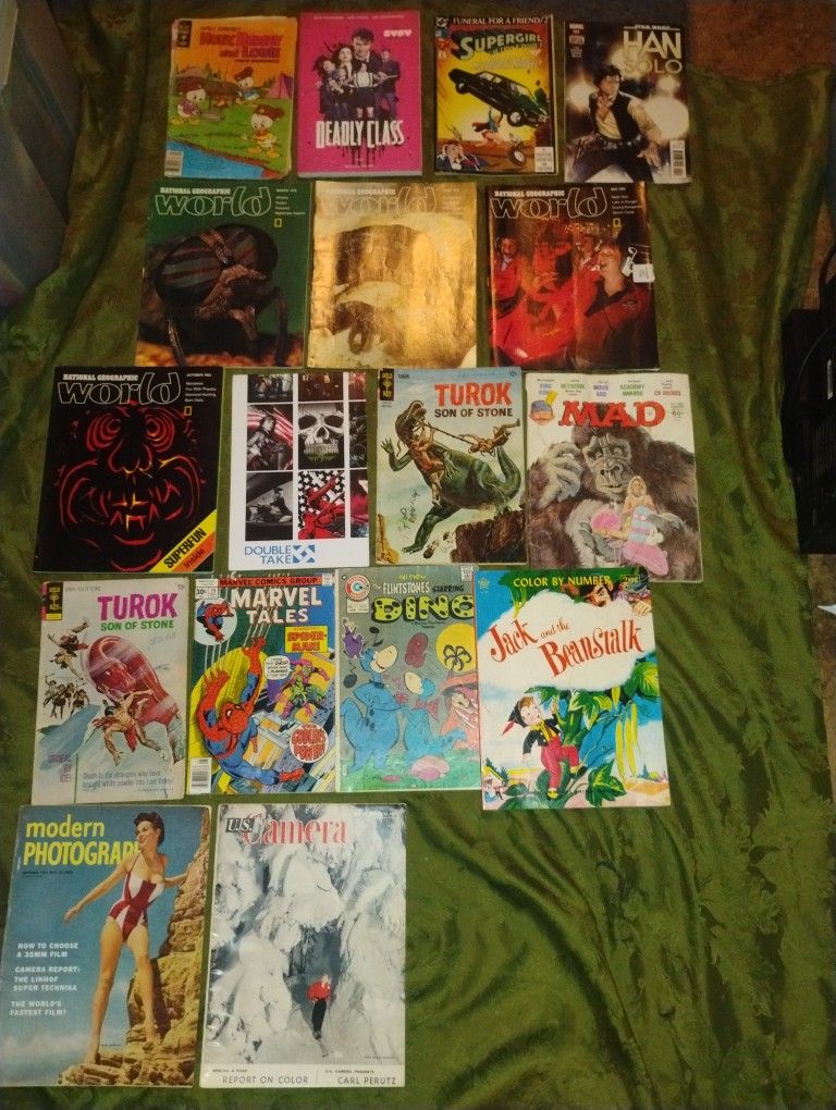 Trade Magazines books science comics history