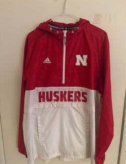 Adidas Nebraska Huskers Quarter-Zip Windbreaker