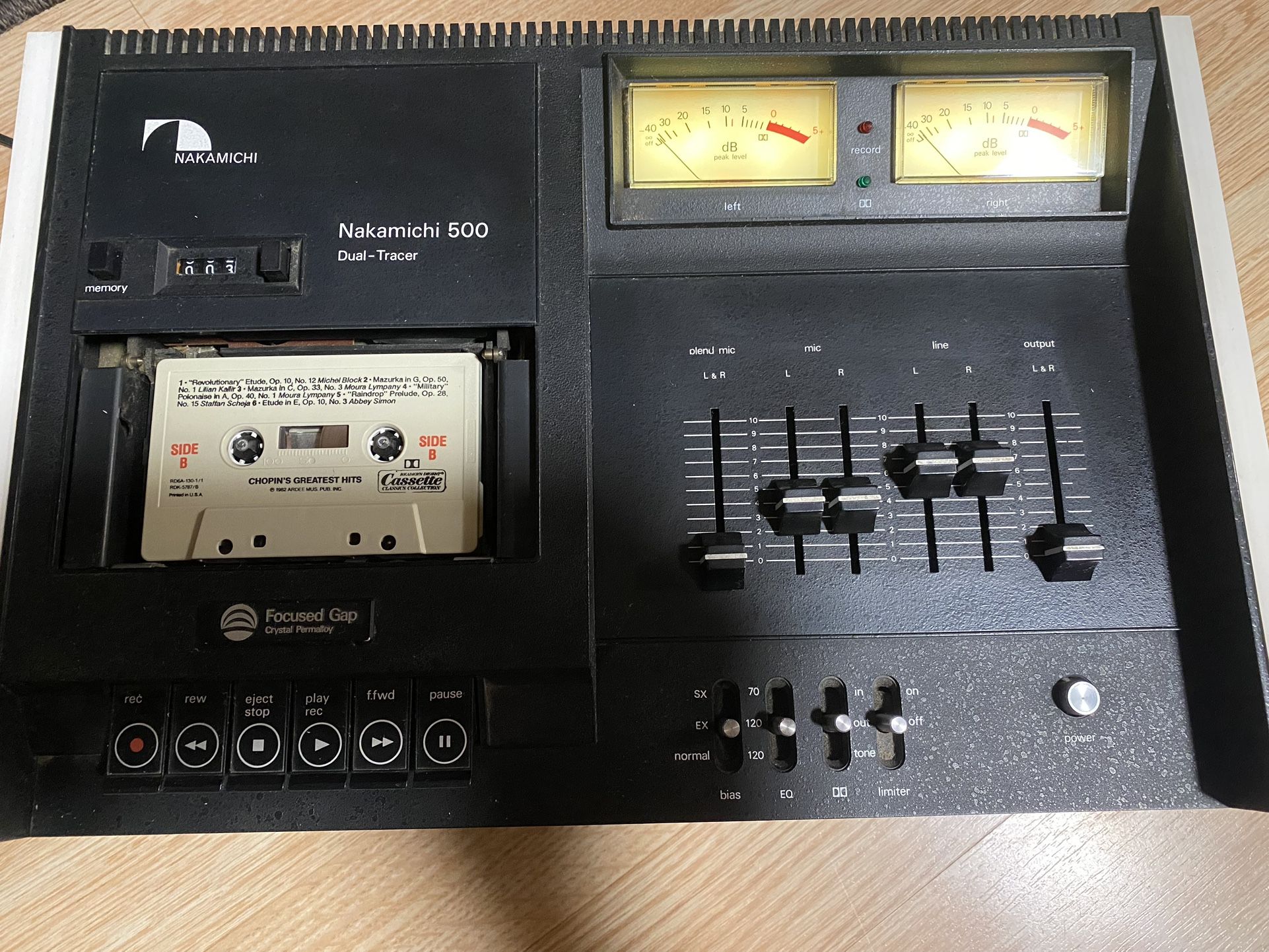 Vintage Nakamichi 500 Dual-Tracer Cassette Recorder / Deck Made In Japan