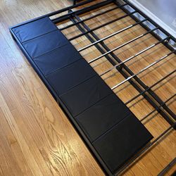 6 Inch Queen Bed Frame with Steel Slat Support (Box Spring)