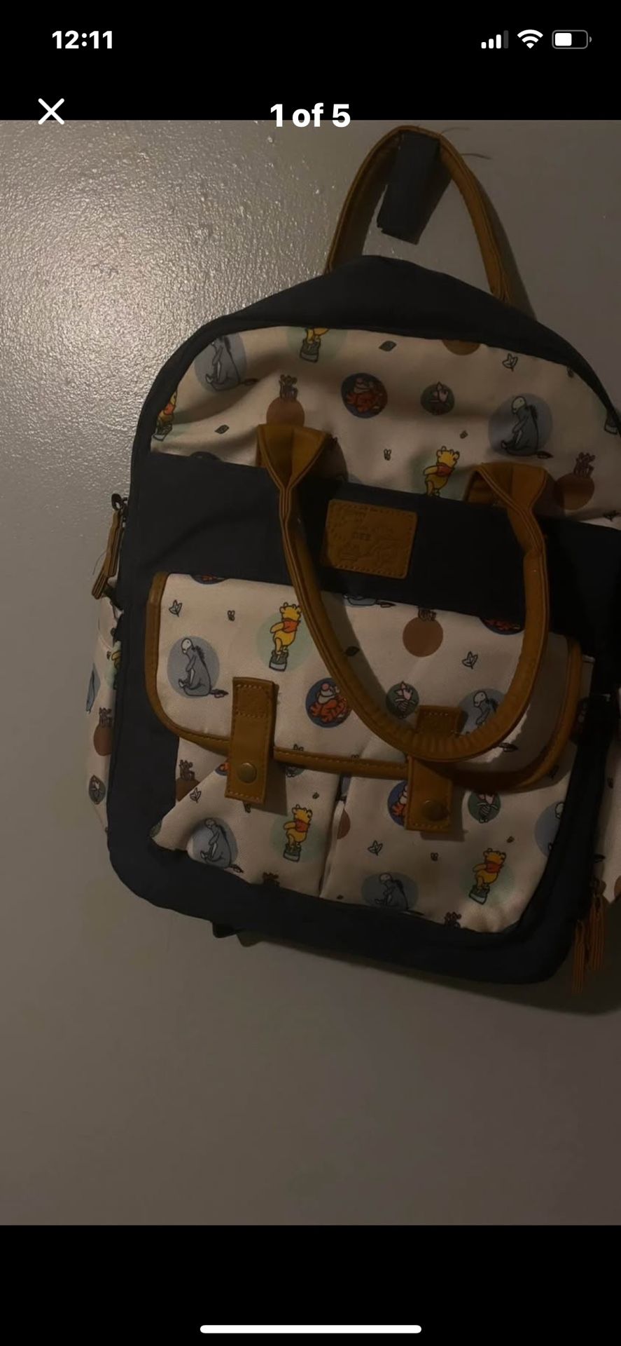Winnie The Pooh Diaper Bag 
