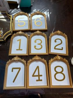 Table numbers *AVAILABLE AFTER AUG 22