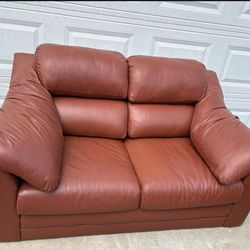Faux Leather Loveseat From The Leather Factory - 5 ft x 3ft