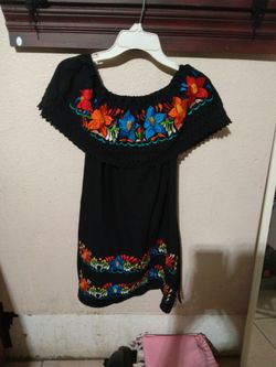Mexican style embroidery dress