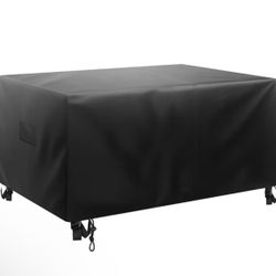 Patio Furniture Cover, 420D Heavy Duty Waterproof Outdoor Dining Table and Chairs Cover, Large Squre Patio Table Covers with Air Vent for All Weather,