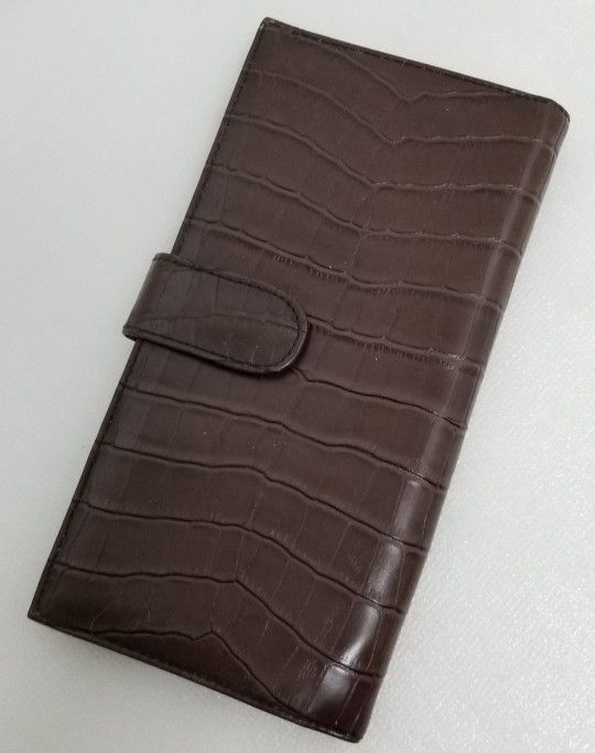 Brown Croc Wallet 