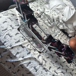 Caboodles Clear Butterfly Makeup Organizer Case – New